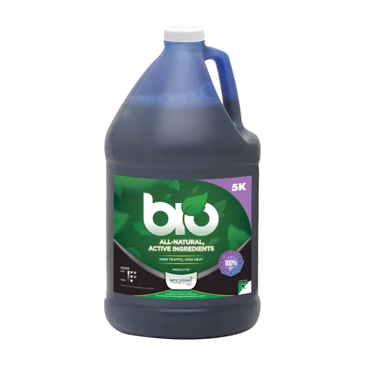 Large container of bio cleaner with all-natural active ingredients for high traffic, high heat use.