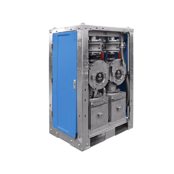 Jets™ NOMAD Catcher Unit featuring a blue door and metallic exterior with two circular components.