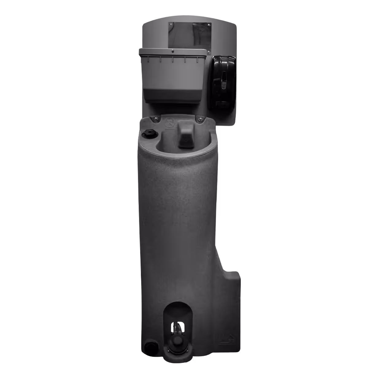 Pro-12 product featuring a sleek, elongated design in gray plastic with a top compartment and spout.