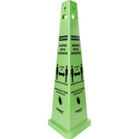 Cone- Safe W/MSK 40"" 3/SD Yel