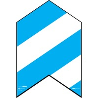 Decal- FOL/ARROW 12X18 Blue 49
