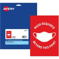 Decal- Mask Required 7x10 5/PK