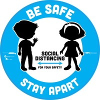 Decal- Stay Apart 12x12 36 CT