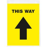 Decal- This Way Rectrg Black