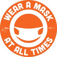 Decal- WR/A/MASK 12X12 ORGN 36