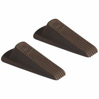 DoorStop- HD N/Slip Brown 2Pk