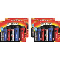 Flashlight- LED Com/PK Red/Blu