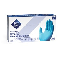 Gloves- Blue/Nitrile/Md/100 CT