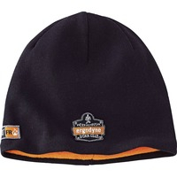 Hat- 6820 FL/Re Beanie Blk/Org