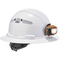 Hat- 8973LED Hard ClsC FB Whte