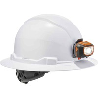 Hat- Hard Full Brim Led White