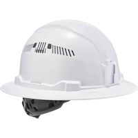 Hat- Hard Full Brim Vent White