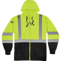 Hoodie- HiVis ZU 4xl Blck/Lime