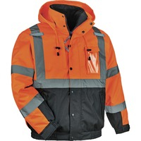 Jacket- 4in1 BJ HiVis Orng SM