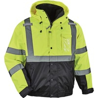 Jacket- 4in1 BJ HiVis Yell SM