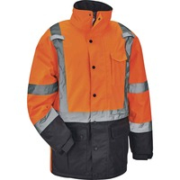 Jacket- 8384 QT HiVis Orng SM