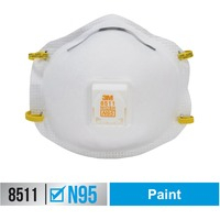 Mask- 8511 Resp N95 Whte 10bx