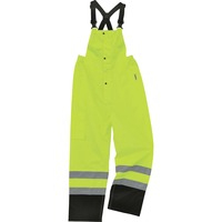Rainwear- Bib Rflct 4XL Bk/Lm