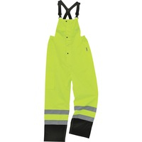 Rainwear- Bib Rflct 5XL Bk/Lm