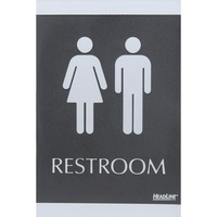Sign-  Blck Gray Restroom
