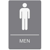 Sign-  Gray /Whte, MEN's room