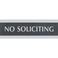 Sign-  NO SOLICITING