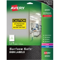 Sign-  Removeable safety sign