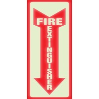 Sign- Glow in the dark Fire Ex