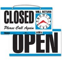 Sign- OPEN/CLOSED 2 sided