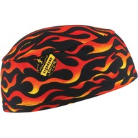 Skull Cap- Flames - O/S - 6ct