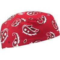 Skull Cap- Red Western O/S 6ct