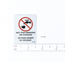 Decal- Not For Drinking
