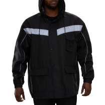 Parka- Mesh W/Det/HD WP BK 6XL