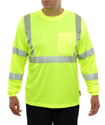 Shirt- L/S P/A Lime 2XL C/T C3