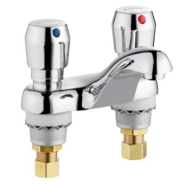 Faucet- Ht/Cld 4 CTST M/Chrome