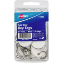 Key- Split Ring 1-1/4 Wht 50/P