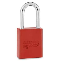 Padlock- Solid Aluminum Red