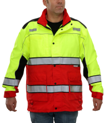 Jacket- 1st Respd Lime/Red Sm