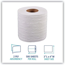 Bath Tis- 2Ply 500 4x3 96/CS