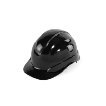 Hard Hat- Blk Vented 6-Pt 6/CS