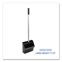 Dust Pan- Lobby 34 Handle Blk"