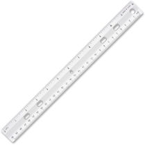 Ruler- 12" Clear