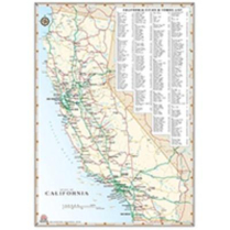 Map- California Wall 28x40