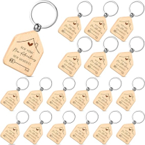 Keychain- Wood New Home 50/PK