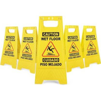 Sign- Wet Floor Sfty Ylw 5/PK