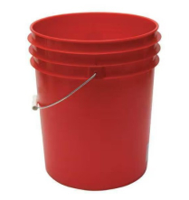 Pail- 5 Gal w/ handle, red
