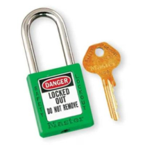 Lock- Thrm Plast Pdlck Grn Key