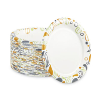 Paper Plate- 9" mulit 8pk/cs