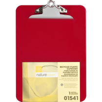 Office- Clipbrd Hvy Plstc Red