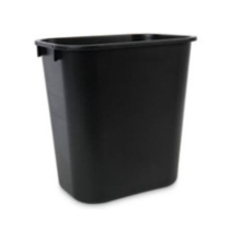 WasteBasket- Plastic Blk 14 QT